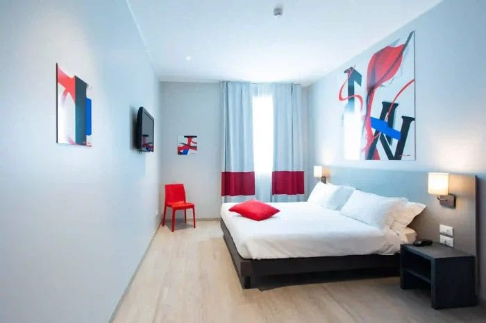 Standard matrimoniale an hotel dependance camera matrimoniale rossa 1 an hotels - milano business hotels di design a milano - an hotels